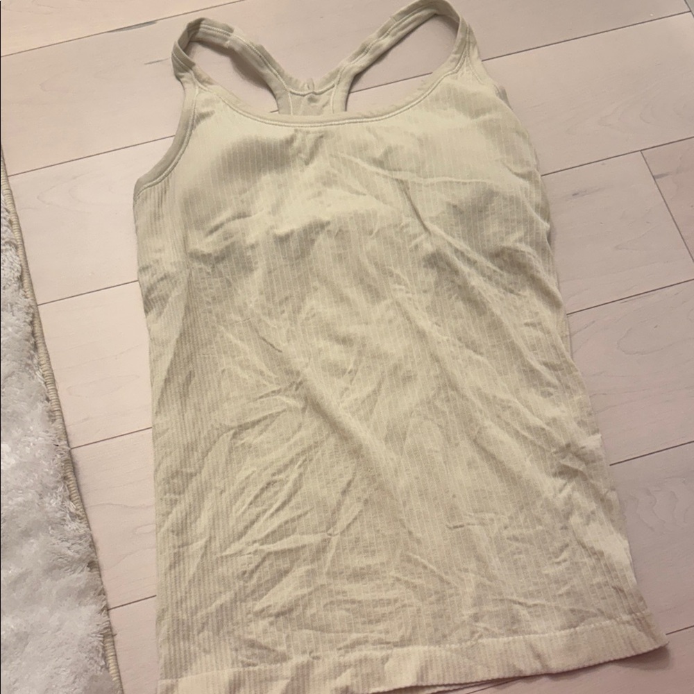 Women's yellow Lululemon Tank Top